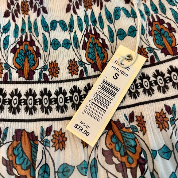 NWT Max Studio High Waist Floral A Line Skirt Women S - Picture 9 of 10